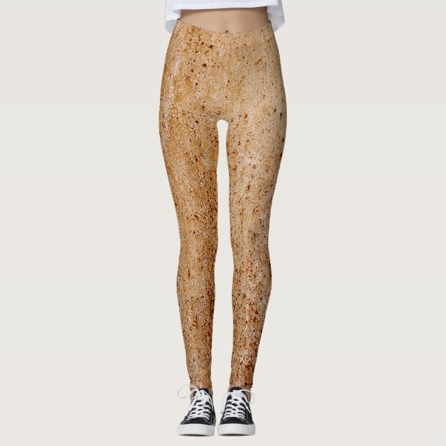 Rusty järn wall, närmare struktur. leggings (Framsida)