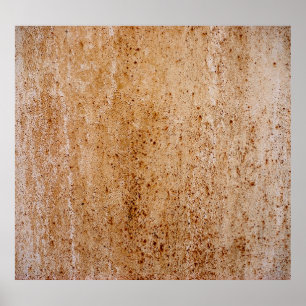 Rusty järn wall, närmare struktur. poster
