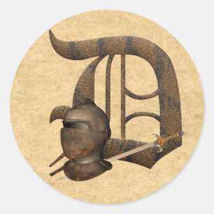 Rusty Knight Initial D Runt Klistermärke