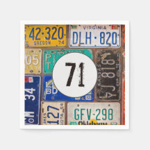 Rusty License Plate 71:a födelsedagen