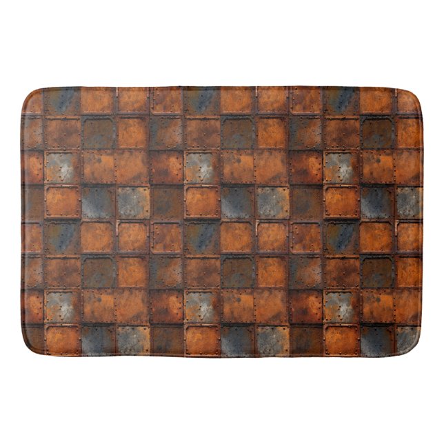 Rusty Metall Bath Mat Badrumsmatta (Framsidan)