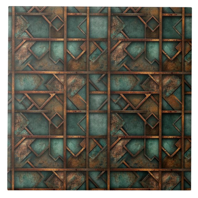 Rusty Metall Ceramic Tile Kakelplatta (Framsidan)