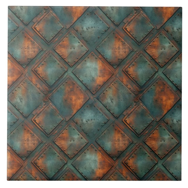 Rusty Metall Ceramic Tile Kakelplatta (Framsidan)