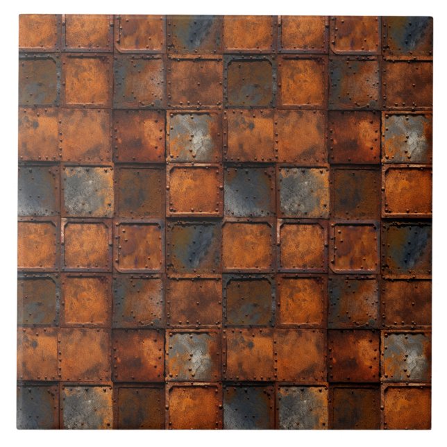 Rusty Metall Ceramic Tile Kakelplatta (Framsidan)