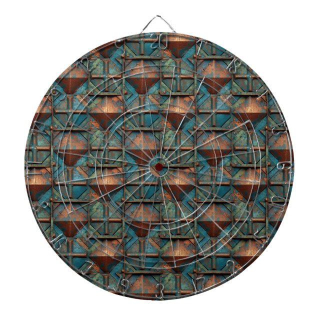 Rusty Metall Dartboard Darttavla (Framsidan)