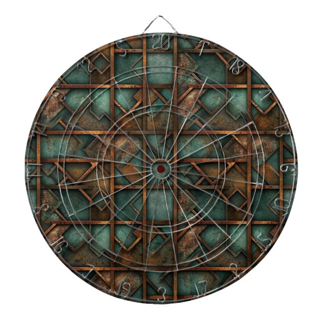 Rusty Metall Dartboard Darttavla (Framsidan)