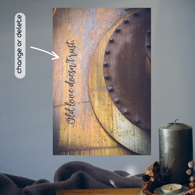 Rusty metall-objekt poster (Skapare uppladdad)