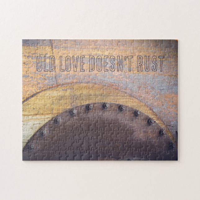 Rusty metall-objekt pussel (Horisontell)