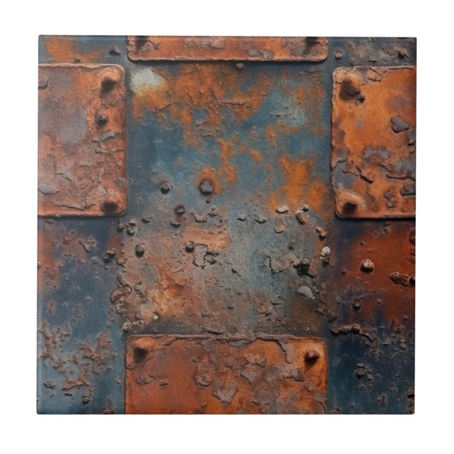 Rusty Metall Panels Kakelplatta (Framsidan)