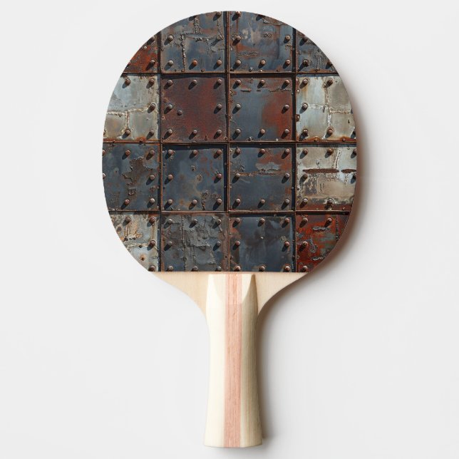 Rusty Metall Ping Pong Paddle Pingisracket (Framsidan)