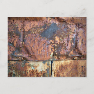 Rusty Metall Siding Old Industrial Byggnad Vykort