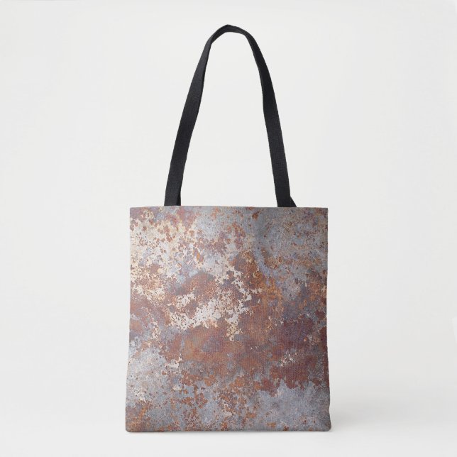 Rusty Metall Struktur Background Tygkasse (Framsida)