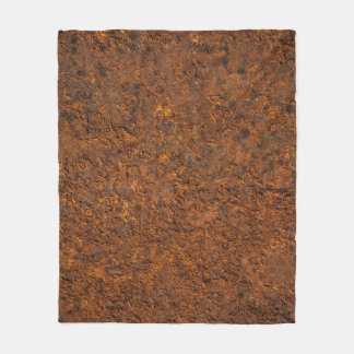 Rusty Metall: Texturerad Järn-estetik. Fleecefilt