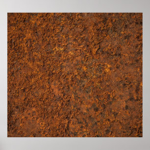 Rusty Metall: Texturerad Järn-estetik. Poster