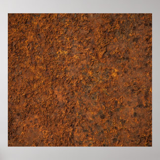Rusty Metall: Texturerad Järn-estetik. Poster
