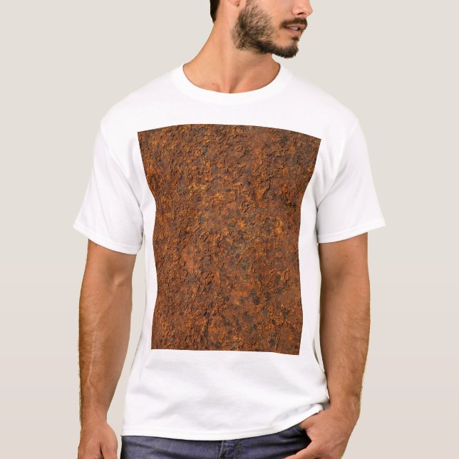 Rusty Metall: Texturerad Järn-estetik. T Shirt (Framsida)