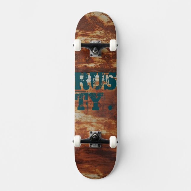 Rusty. Mini Skateboard Bräda 18,5 Cm (Framsida)