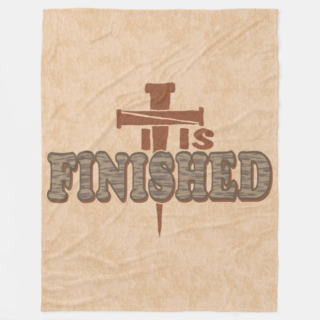 Rusty Nagel Kor från Kristus Christian Design Fleecefilt (Framsidan)