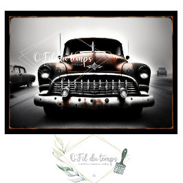 Rusty old car no2 post-apocallyptic Tissue paper 