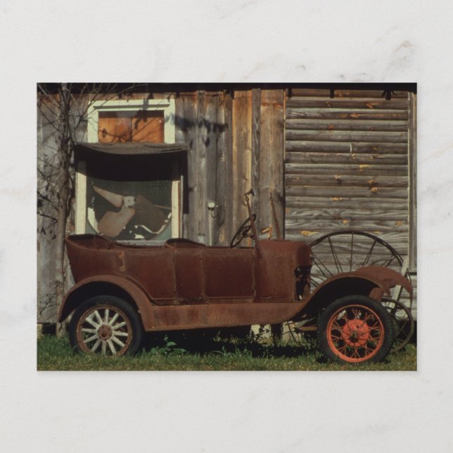 Rusty Old Car - Vintage Vykort (Framsida)
