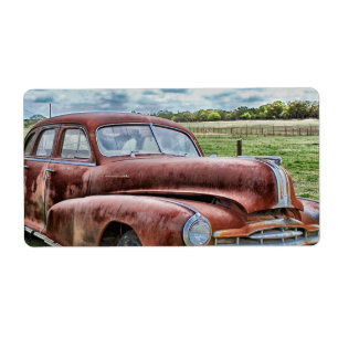 Rusty Old Classic Car Vintage Automobile Fraktsedel