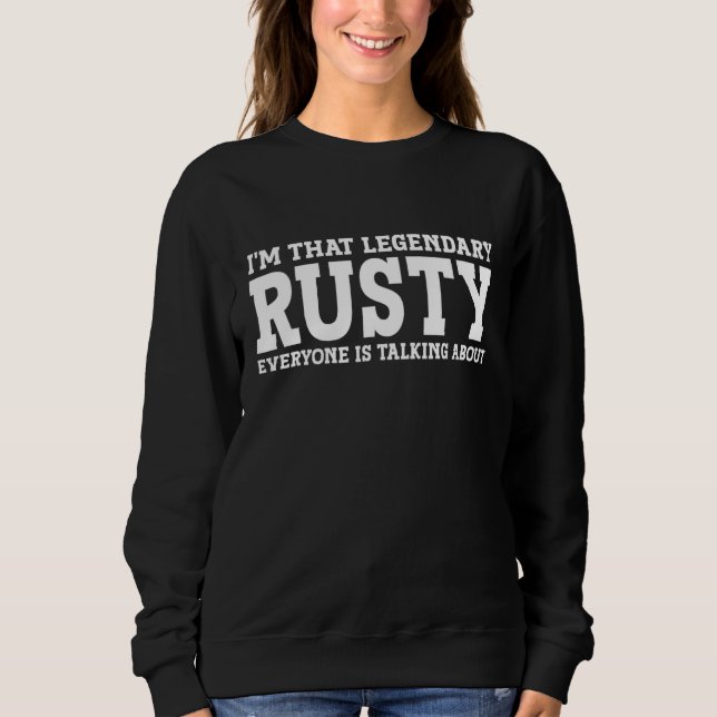 Rusty Personal Namn First Namn Funny Rusty T Shirt (Framsida)
