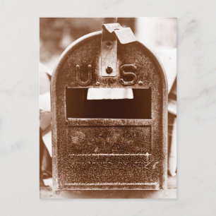 Rusty-postlåda Vykort