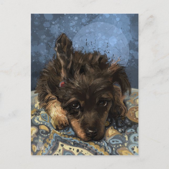 Rusty Pudel Vykort (Framsida)