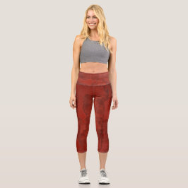 Rusty red capris