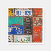 Rusty Retro-registreringsskyltsamling