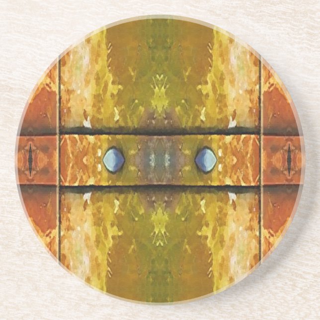 Rusty Rivets och Pub Abstrakt Underlägg Sandsten (Framsidan)