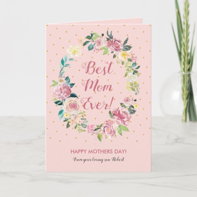 Rusty ro blommigt Wandeeness Kort (Framsida)