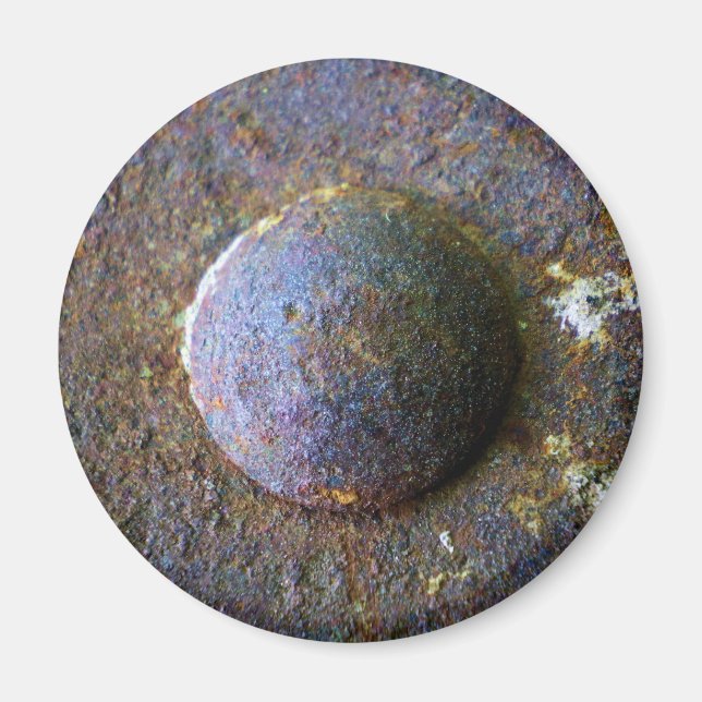 Rusty Steel Industrial Rivet Magnet (Framsidan)