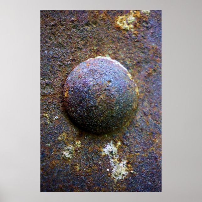 Rusty Steel Industrial Rivet Poster (Framsidan)