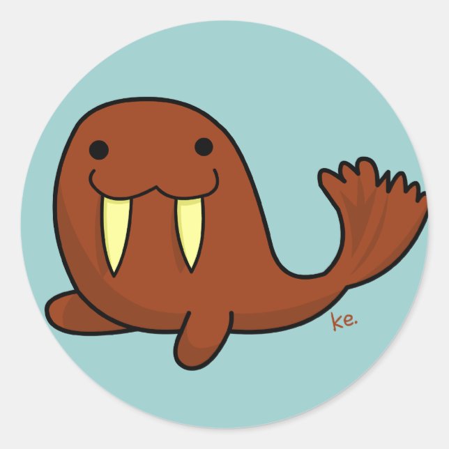 Rusty Sticker Runt Klistermärke (Framsida)