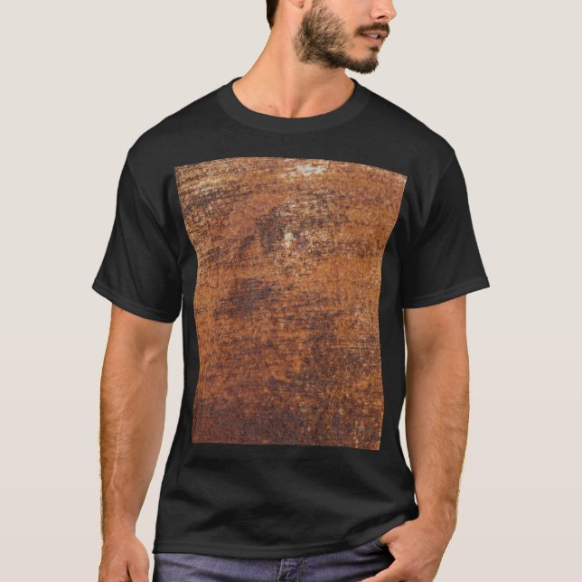 Rusty Textured Metall Yta T Shirt (Framsida)