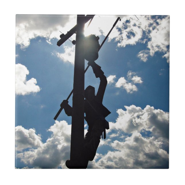 Rusty the Lineman Kakelplatta (Framsidan)