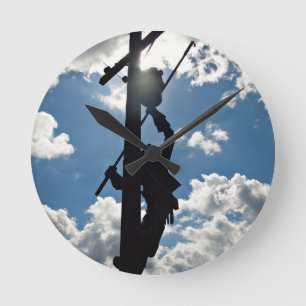 Rusty the Lineman Rund Klocka