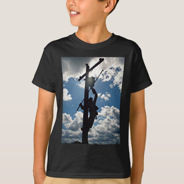 Rusty the Lineman T Shirt (Framsida)