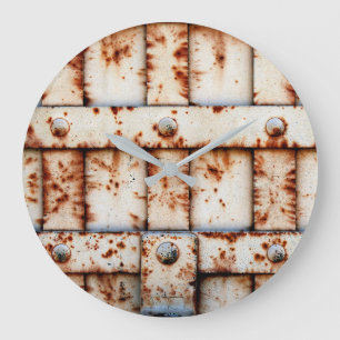 Rusty Wall Stor Klocka