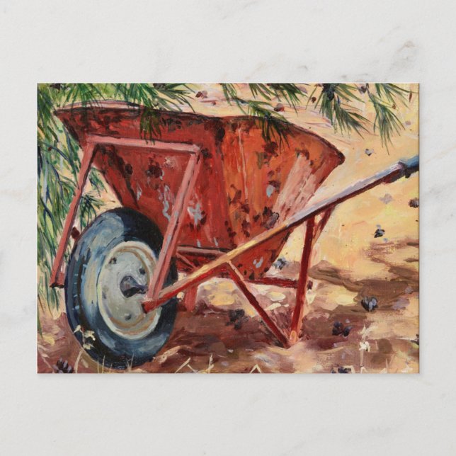 Rusty Wheelbarrow 2009 Vykort (Framsida)