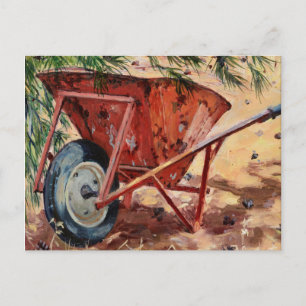 Rusty Wheelbarrow 2009 Vykort