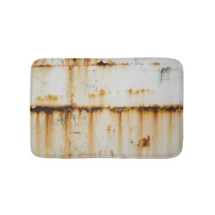 Rusty White Metall: Texturerad Yta Badrumsmatta