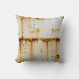 Rusty White Metall: Texturerad Yta Kudde