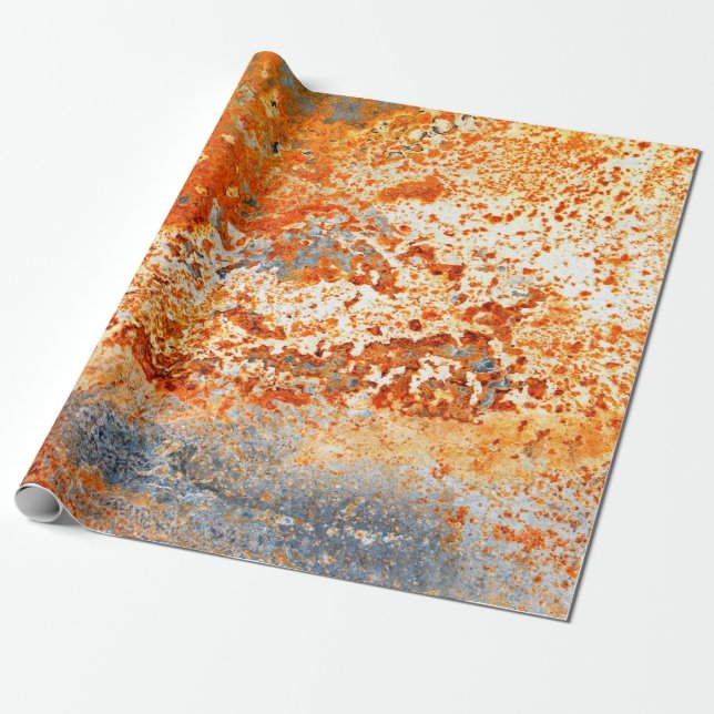 Rusty Zinc grunge - bakgrund Presentpapper (Utrullad)