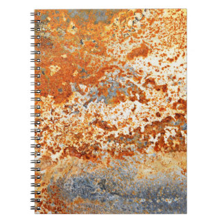 Rusty zinc: grunge struktur bakgrund. anteckningsbok