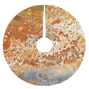 Rusty zinc: grunge struktur bakgrund. julgransmatta borstad polyester