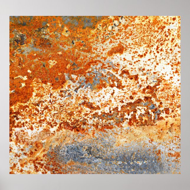 Rusty zinc: grunge struktur bakgrund. poster (Framsidan)