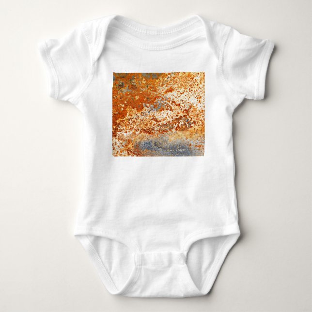 Rusty zinc: grunge struktur bakgrund. t shirt (Framsida)