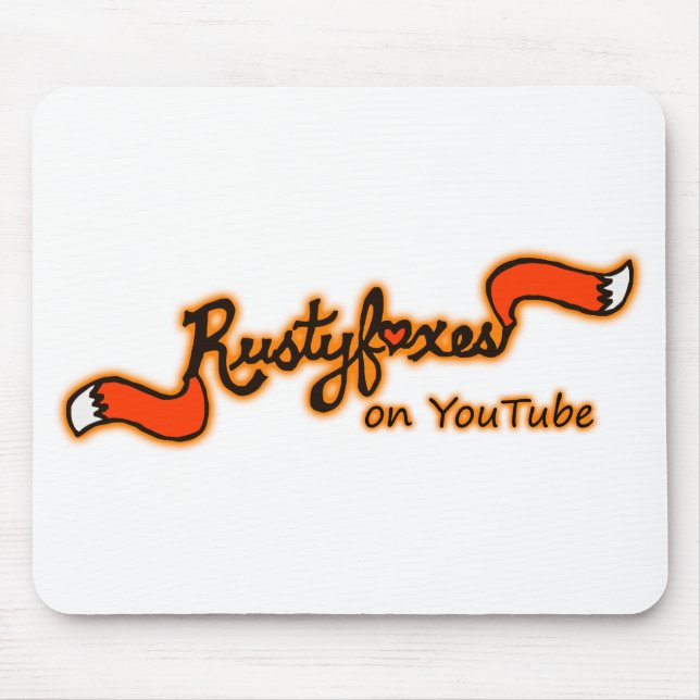 Rustyfoxes på den Youtube färganpassadet Mousepad Musmatta (Framsidan)